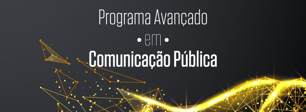 Banner do Programa Avançado em Comunicação Pública